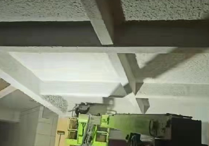 停車(chē)場(chǎng)噴涂棉施工視頻